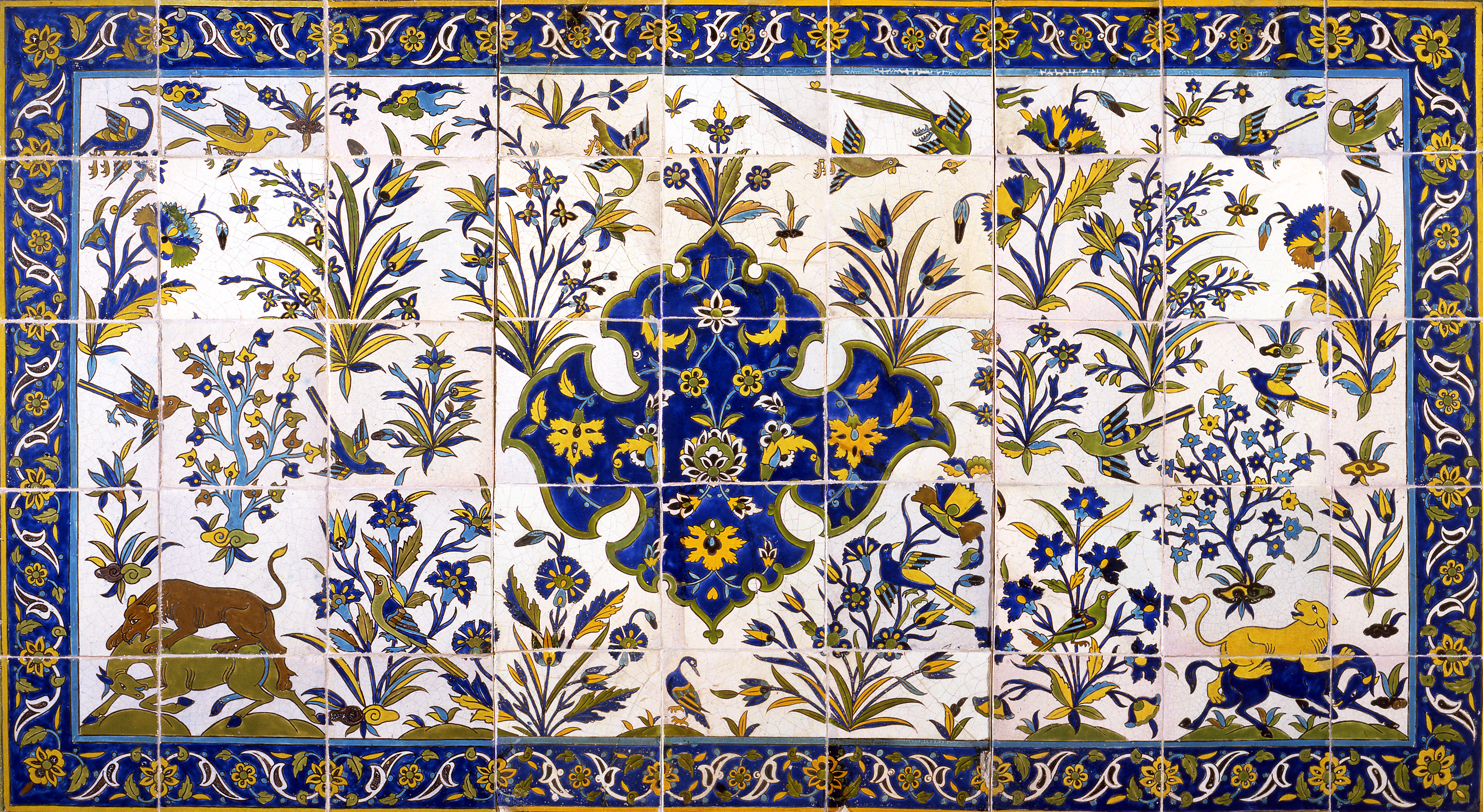 Festett csempe. Iszfahán (Irán), XVII–XVIII. század